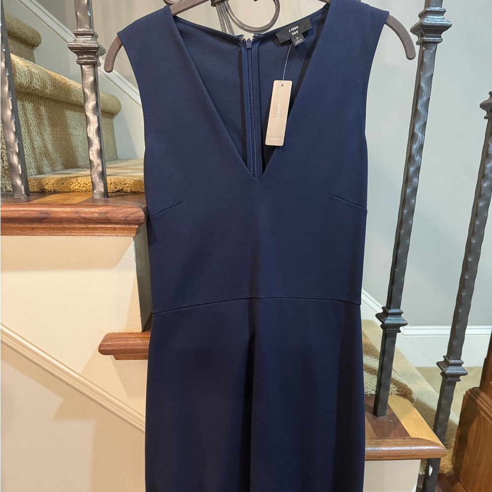 J Crew v-neck ponte sheath dress 2